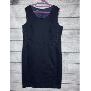 Lafayette 148 New York Vonnie Lace-Up Sheath Dress SZ 16